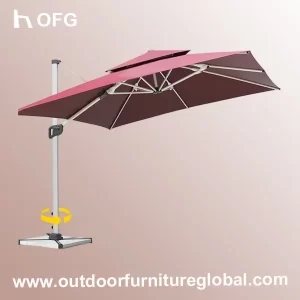 Outdoor Sun Umbrella | Garden Square Roman Umbrella | Beach Sun Umbrella - OSU-1
