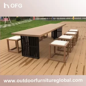 EverLast 8-Seater Polywood Garden Dining Set - Weather-Resistant Patio Table & Chairs